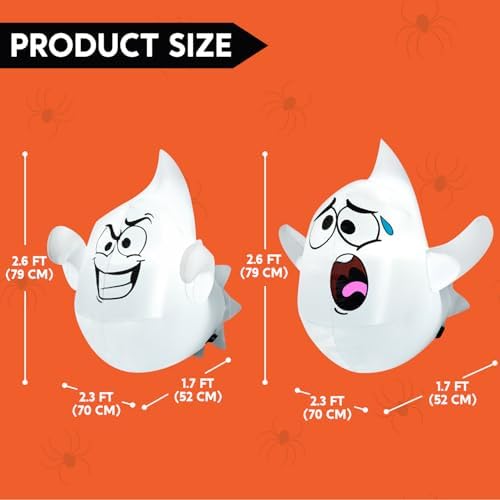 Joiedomi 2 Pcs Halloween Inflatables Outdoor Decorations, Halloween Blow Ups ...