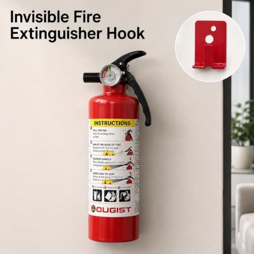 OUGIST ABC Fire Extinguisher, 2.5 lb Dry Chemical, 1A:10B:C Rated Multipurpos...