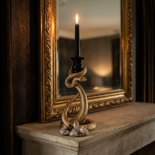 Guichifun Snake Candle Stick Holder Halloween Decoration