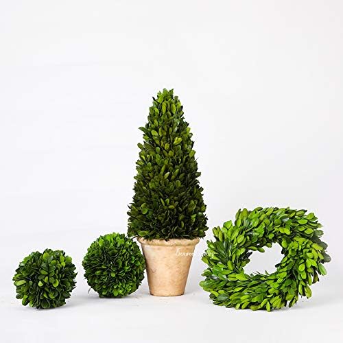 Preserved Boxwood Wreath, 11 Inches, Green Wreath for All Seasons Indoor Use ...