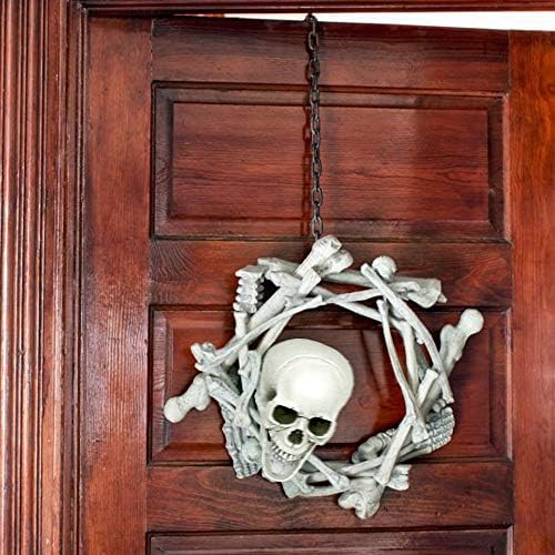 MOKRY PARTY Bag of Bones Halloween Life Size Skeleton Skull for Decoration an...