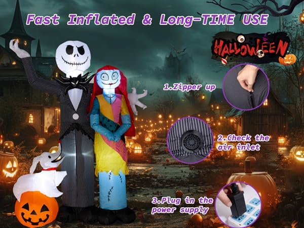Nervure 6Ft Halloween Decoration Outdoor Inflatable - Halloween Inflatable De...
