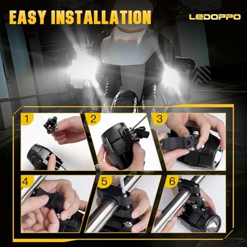 Motorcycle Auxiliary Lights Fog Lights Driving Lights Kit