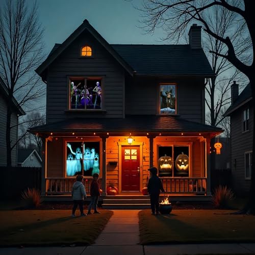 AtmosFX® Halloween Hollusion Digital Decoration on USB Includes 8 Atmosfx Vid...