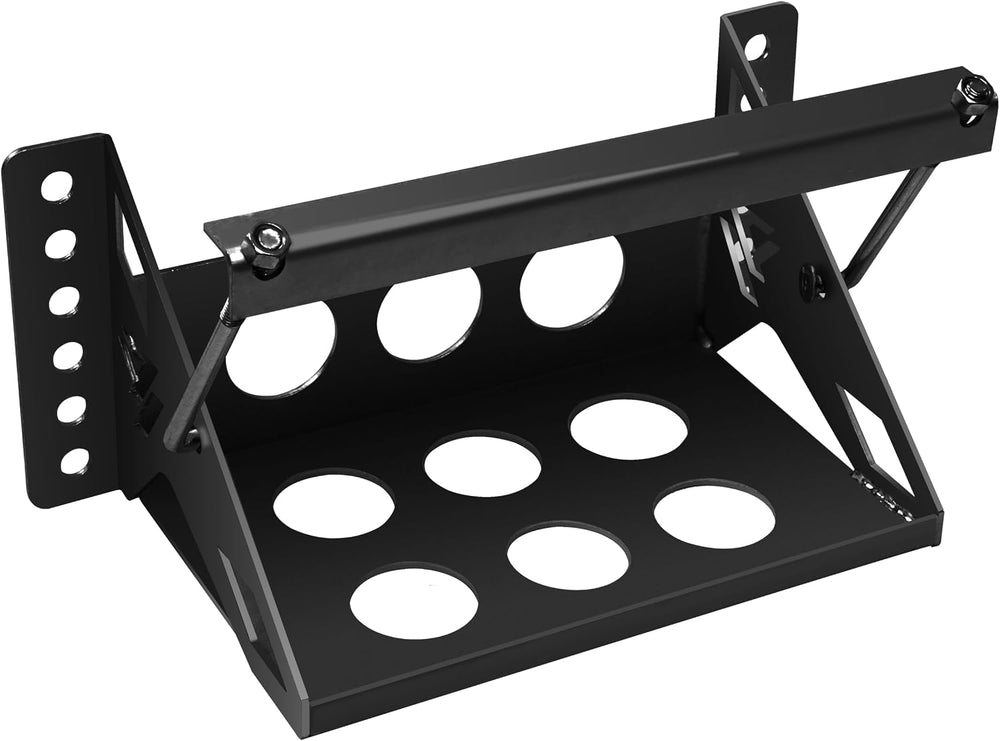 JY PERFORMANCE Metal Battery Tray Box, Universal Metal Steel Bolt-in Battery ...