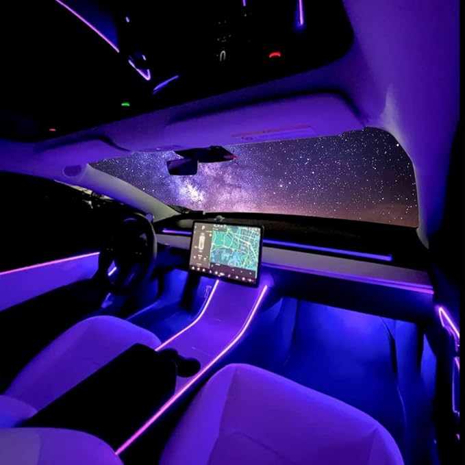 Car LED Strip Lights, LEDCARE 9 in 1 RGB Car Interior Lights