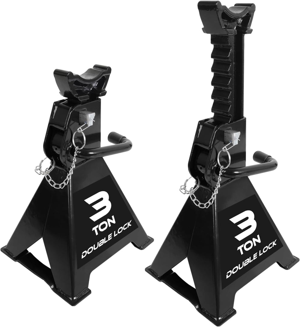 Torin AT43005AB Steel Heavy Duty Jack Stands: Double Locking Pins, 3 Ton (6,0...