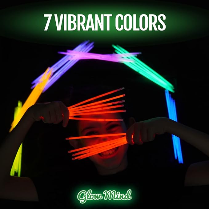 400 Ultra Bright Glow Sticks Bulk - Halloween Glow in the Dark Party Supplies...