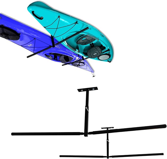 StoreYourBoard Adjustable Kayak Ceiling Rack – Hi Port 2 Garage Ceiling Kayak