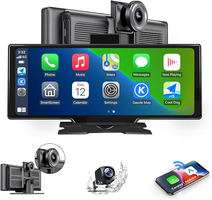 Portable Carplay Screen for Car 9.28" Carplay & Android Auto Car Tou...