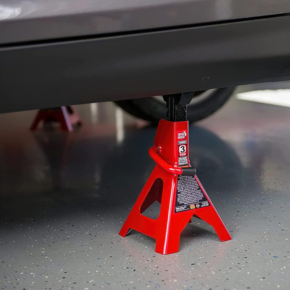 BIG RED T43202 Torin Heavy Duty Steel Jack Stands: 3 Ton (6,000 lb) Capacity ...