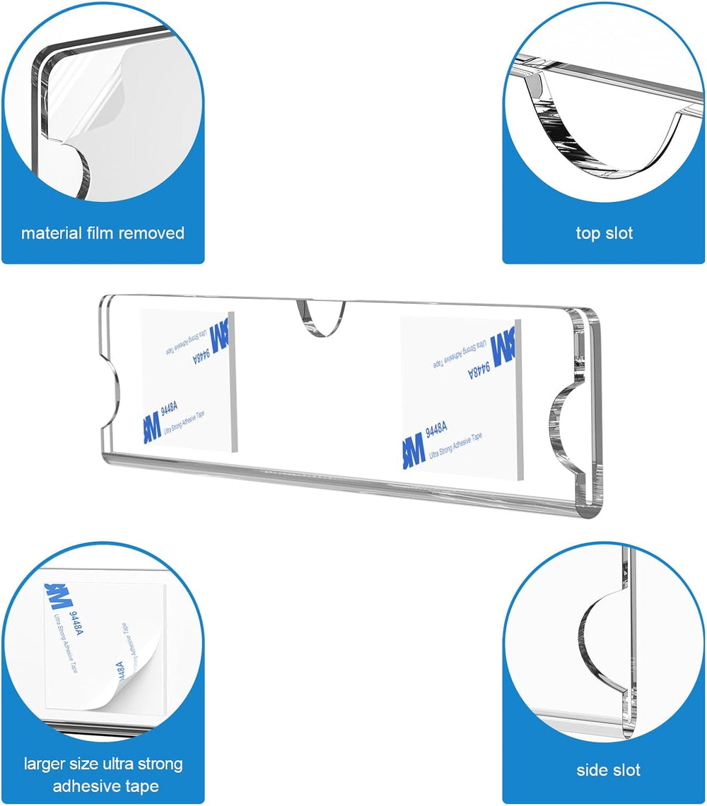 WINFFOR Acrylic Nameplate with Adhesive Tapes - 50 Pack Classroom Name Plates...
