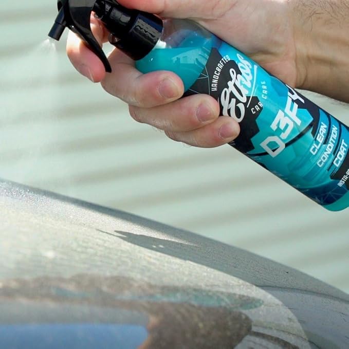 Ethos Defy - 3 in 1 Ceramic Coating - Waterless Car Wash Spray & Wax - Ca...