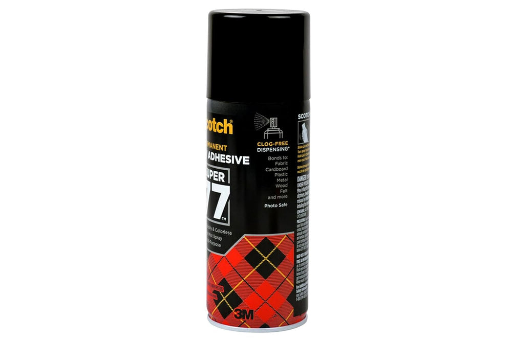 Scotch Super 77 Multipurpose Adhesive Spray, Bonds to Fabric, Cardboard, Plas...