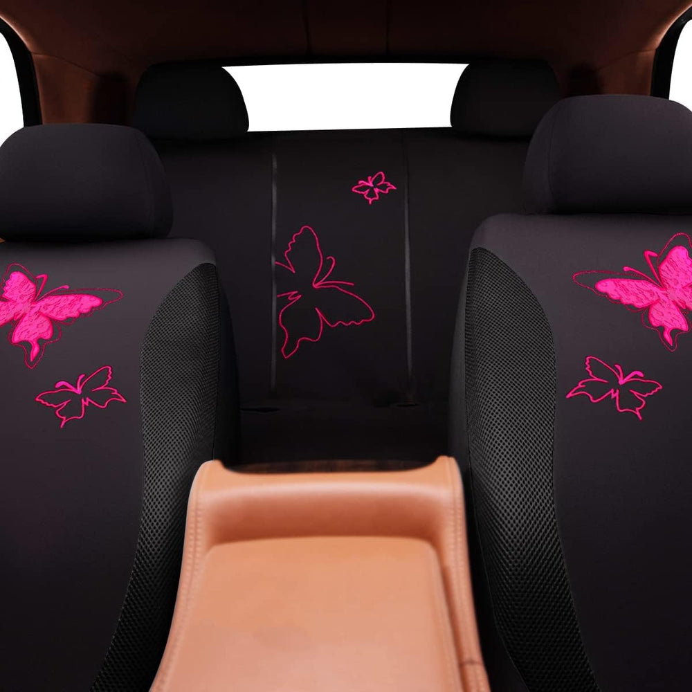 Flying Banner Butterfly car seat Covers ful Set Fashion Universal Lady Woman ...