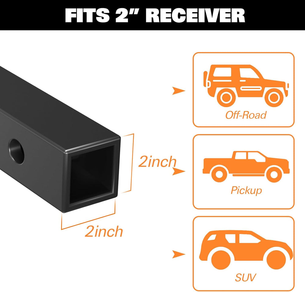 WEIZE 53" x 19" Hitch Mount Cargo Carrier Basket 500LB Capacity wit...