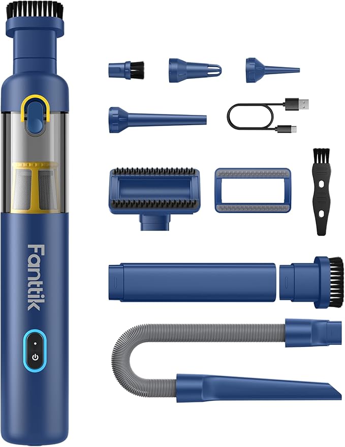Fanttik Slim V8 APEX Car Vacuum, 4-in-1 Portable Mini Cordless Vacuum