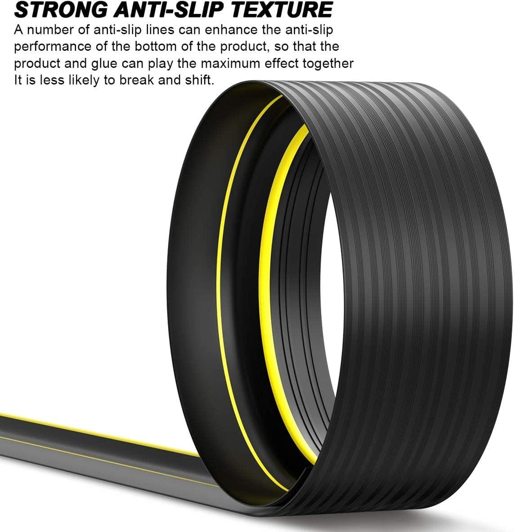 Jin&Bao Gray Garage Door Threshold Seal 10FT Rubber Strip & 1 Adhesive