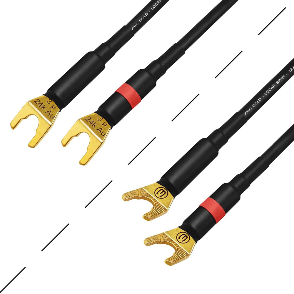 WORLDS BEST CABLES 25 Foot WBC-GOLD-LOCAP-SPKR-12 AWG - Low-Capacitance - Low...