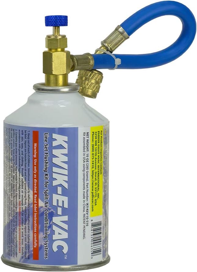 KWIK-E-VAC Line Set Flushing Kit Installation Simplifier for Mini Split Air C...