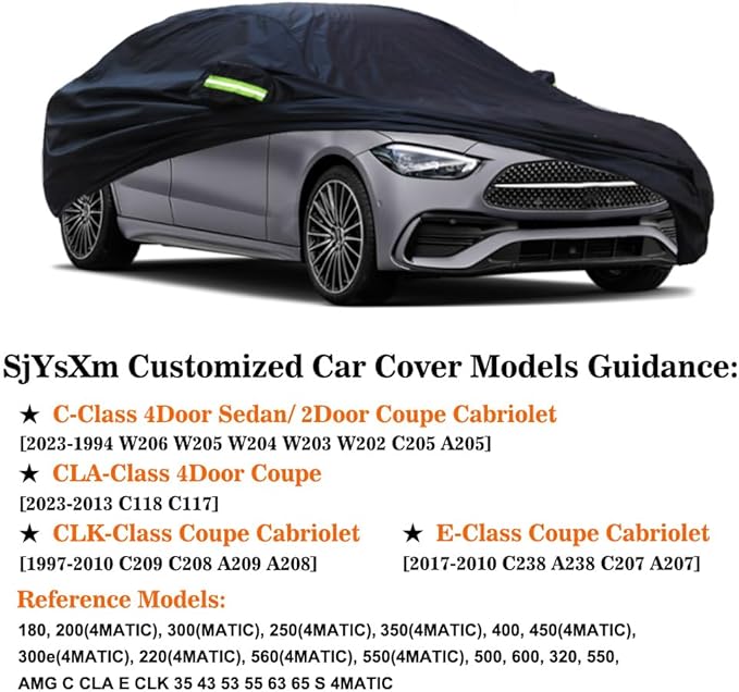 Car Cover Compatible with Mercedes-Benz C-Class 1994-2025 Sedan Coupe
