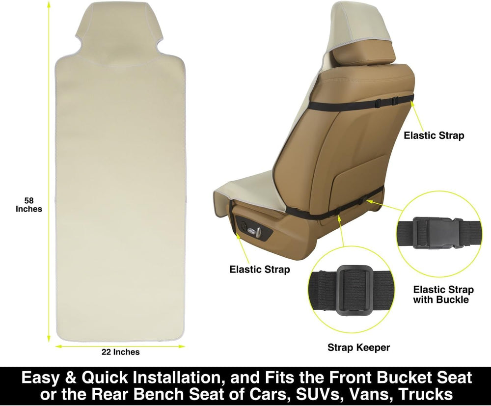 VSHIELD Waterproof Neoprene Car Seat Cover, Sweatproof Non-Slip Seat Protecto...