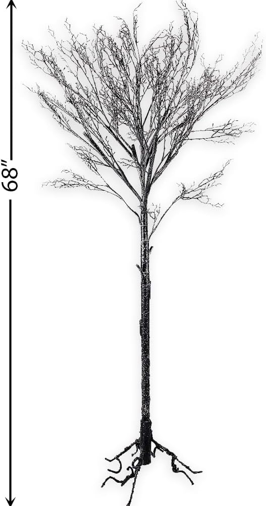 National Tree Company Artificial Tree Decoration, Black, Leafless, Includes S...