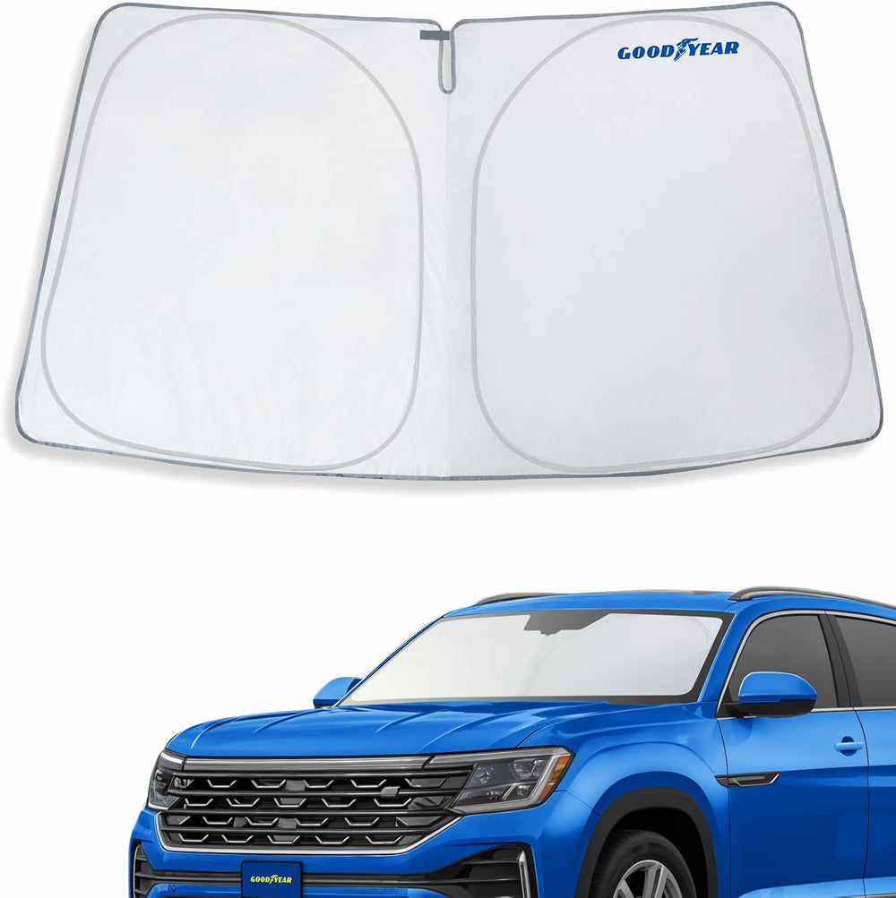 Goodyear Foldable Windshield Sunshade for Volkswagen Atlas Cross Sport 2020-2...
