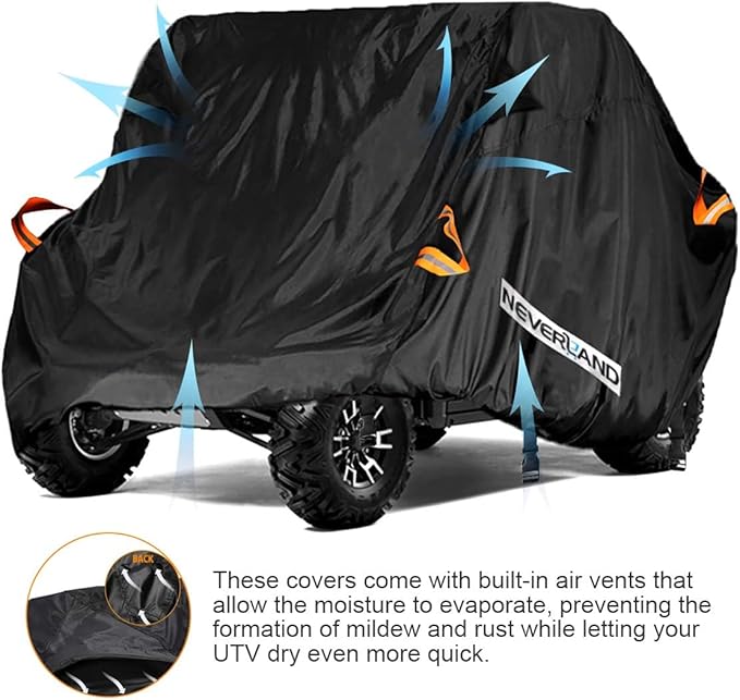 NEVERLAND UTV Cover Heavy Duty Ranger Cover Waterproof 2-3 Seater/4-6 Seater