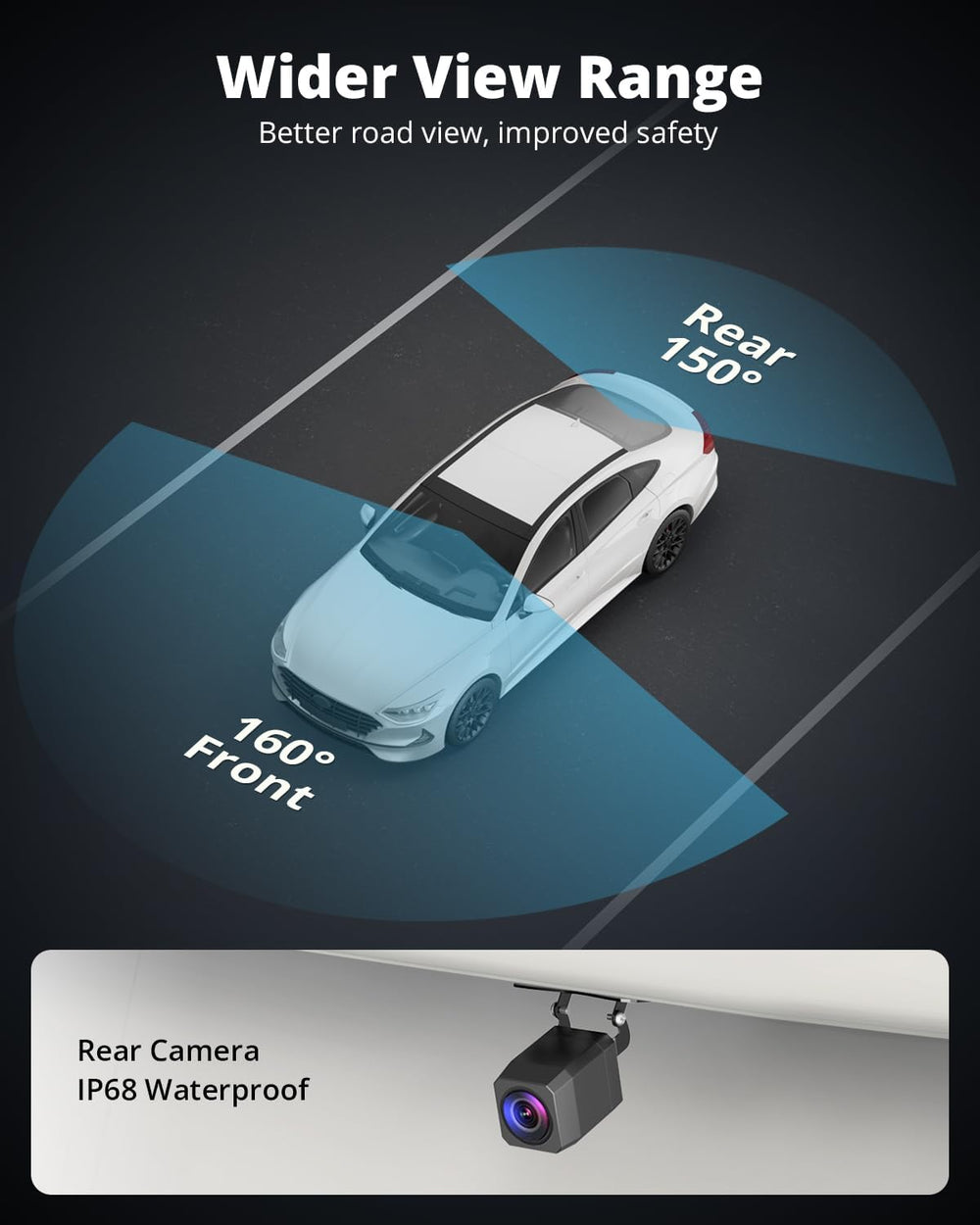 Dash Cam Front and Rear Camera 4K+1080P, Kingslim Dash Camera for Cars Built-...