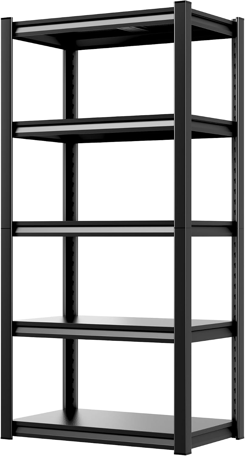 Hzdbhd 58.7" H Garage Shelving Unit, 5-Tier Metal Storage Shelves