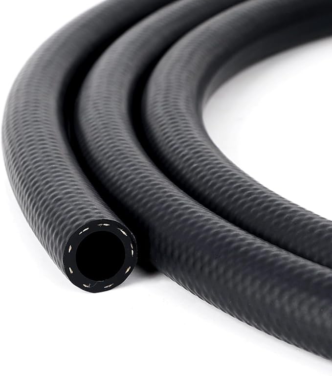 LokoCar Rubber Fuel Hose Line Push Lock 3/16" ID SAE 30R7 NBR 25ft 300PS...