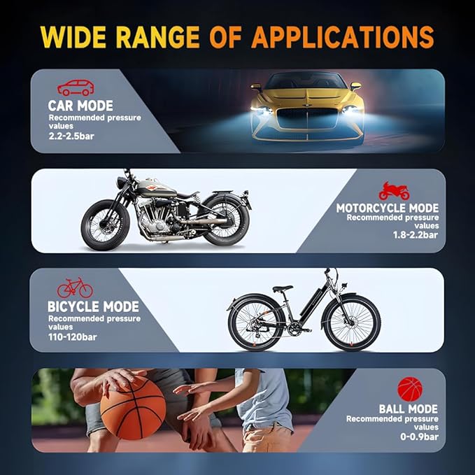 Car Jump Starter with Air Compressor, 3000A Car Emergency Starting Power Supply