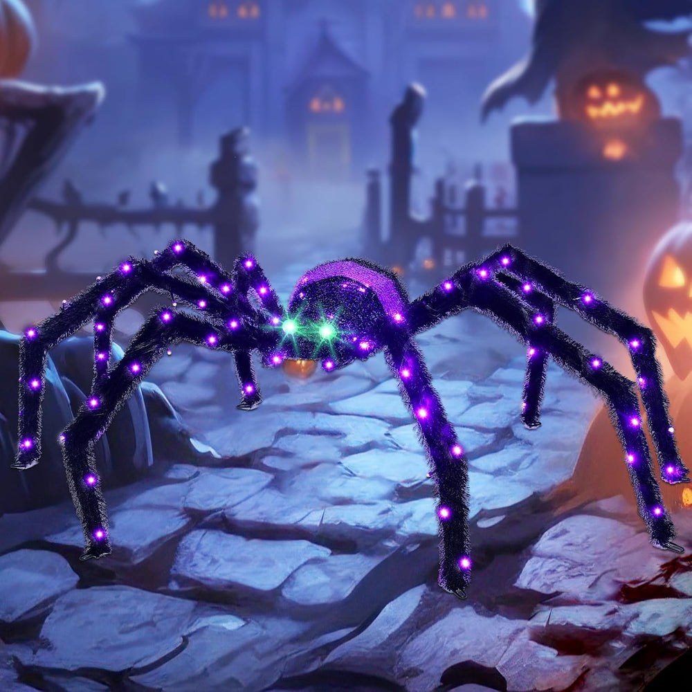 Halloween Decorations Outside Giant Spider - HOYECHI Outdoor Halloween Decor ...