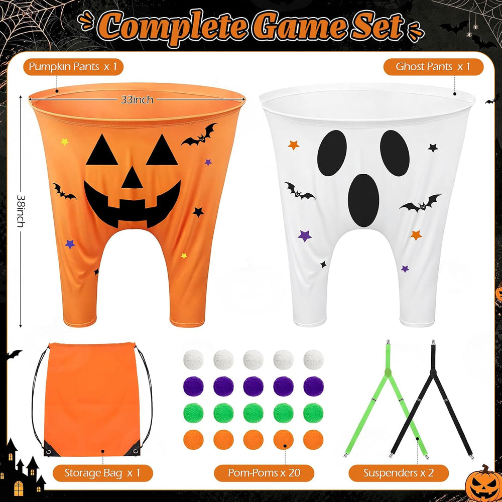 Halloween Party Games, Pumpkin vs Ghost Catch Toss Game for Adults