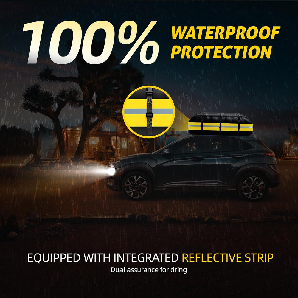 Car Rooftop Cargo Carrier Bag,100% Waterproof Heavy Duty 1000D Car Top Carrie...