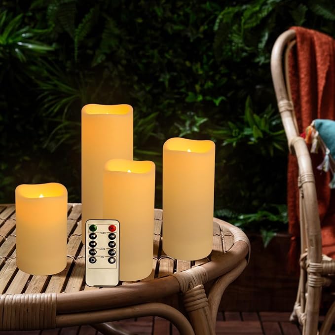 36-Pack Flickering Flameless Candles with Remote Control - LED Fake Candle Pe...