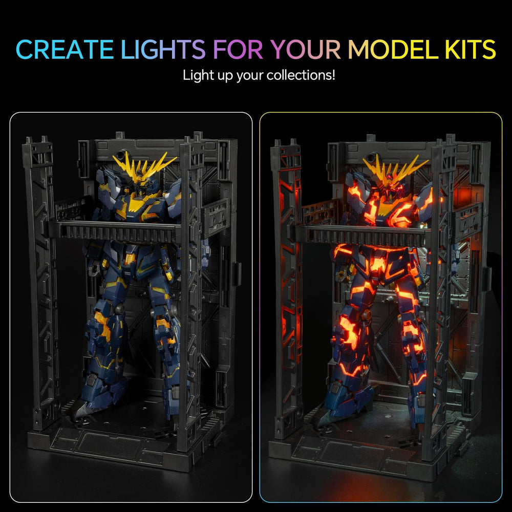 LBASE Wireless LED Light Set with Display Base for Gundam Kits