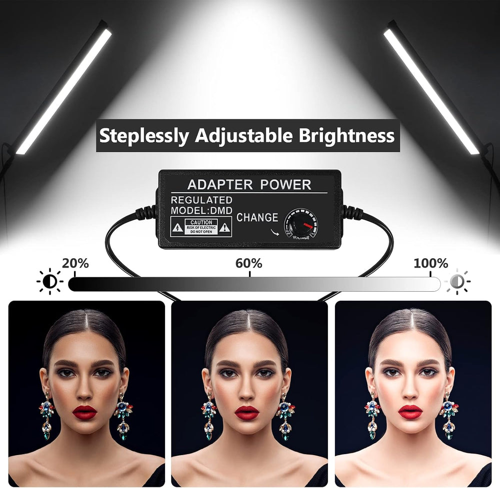 LED Video Light Stick Wand Kit-Photography Lighting with Adjustable Tripod St...