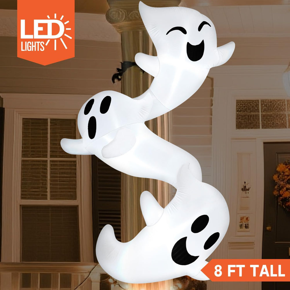 JOYIN 8ft Tall Halloween Inflatables Outdoor Decorations, Inflatable Ghosts H...