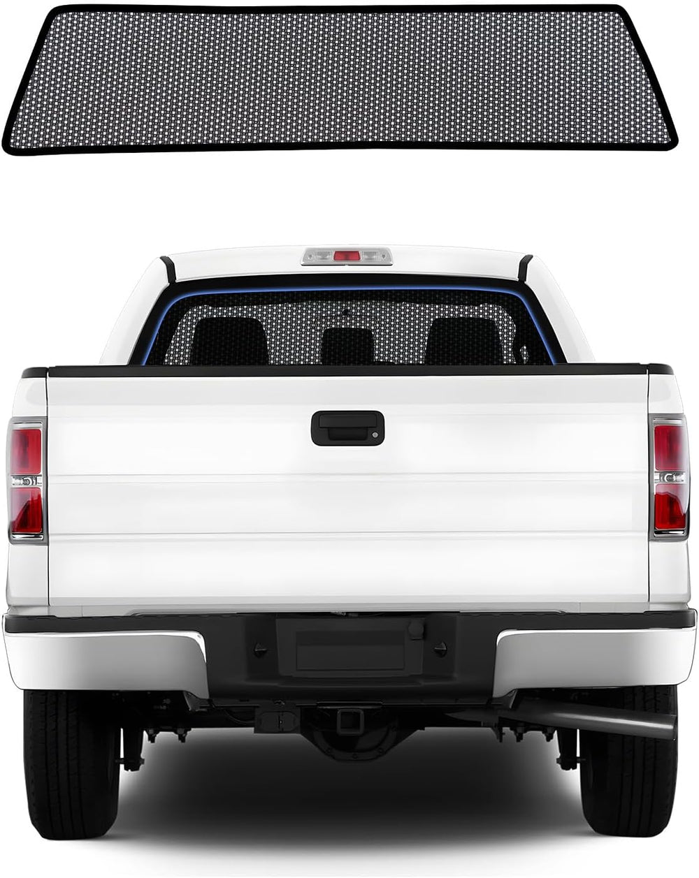 ZATOOTO Rear Window Sun Shade for Ford F150 2016-2024, Visible Back Windshiel...