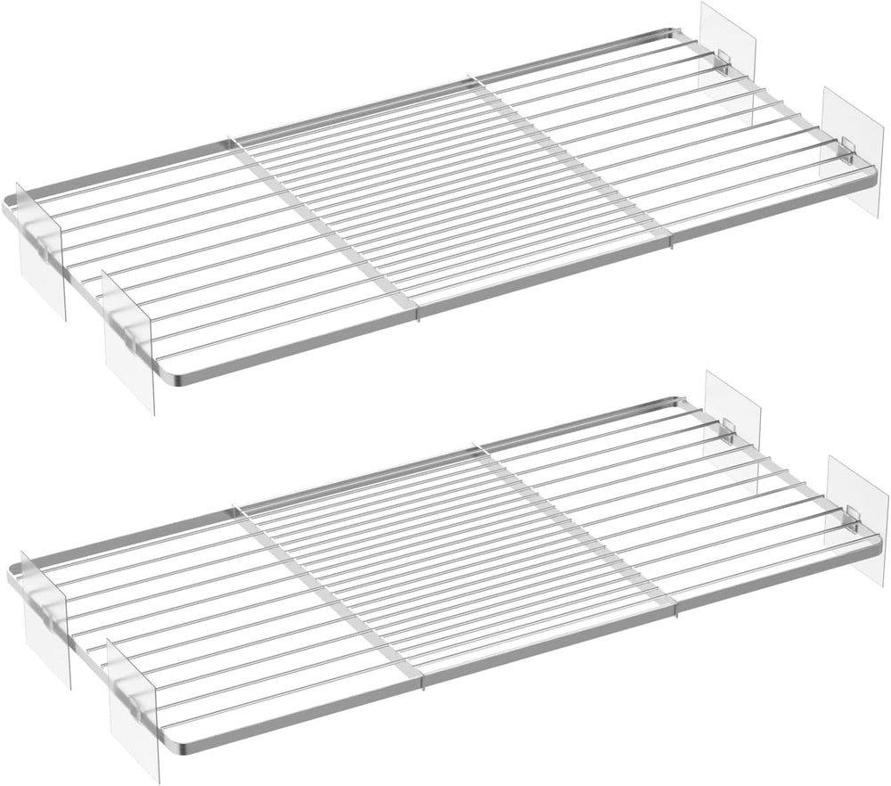 SANNO Tension Shelf Organizer for Closet, Adjustable 17-31" with Heavy-D...