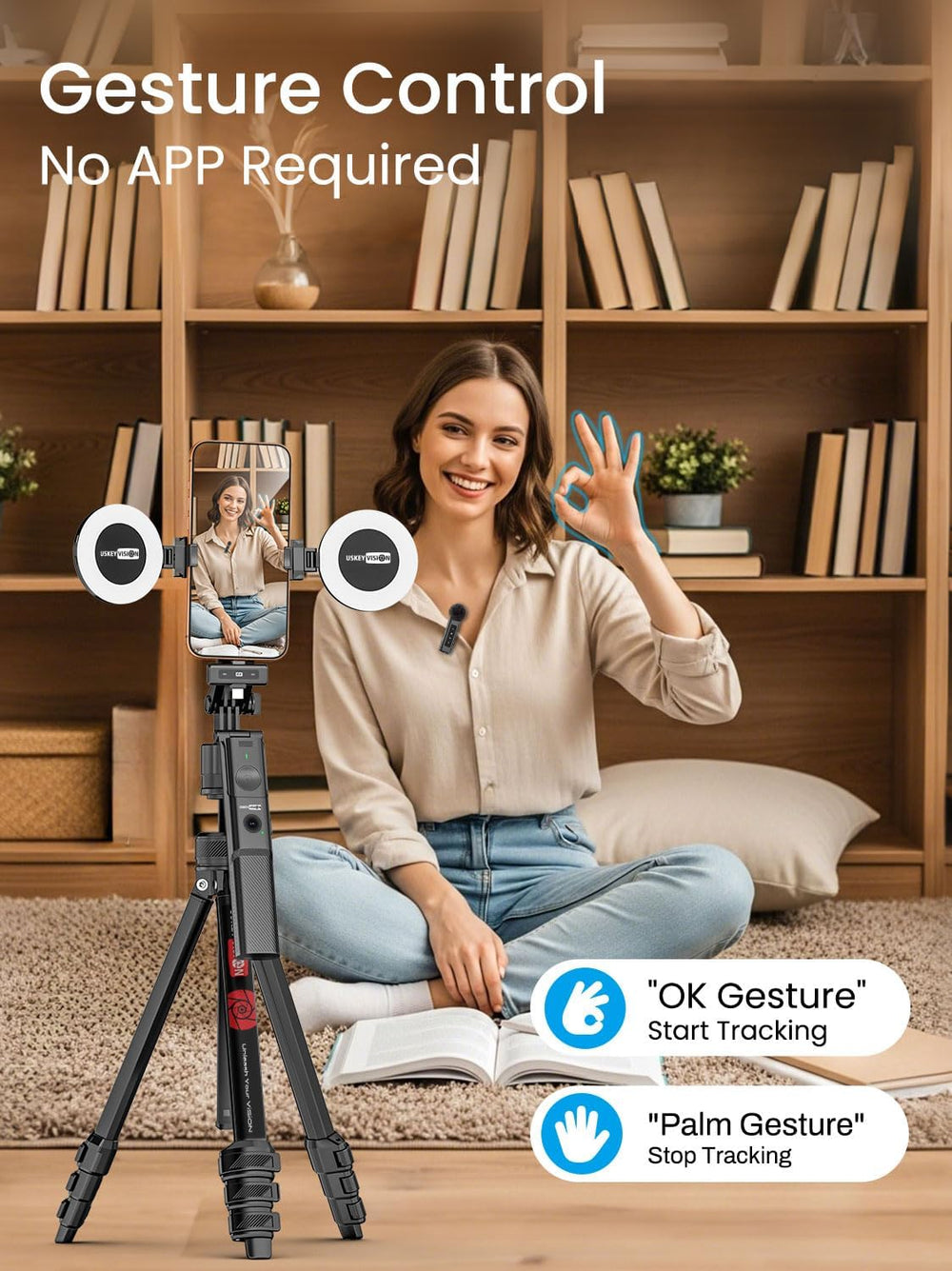 Content Creator Essentials,Vlogging Kit w/ Mic(R01 Pro Combo1)