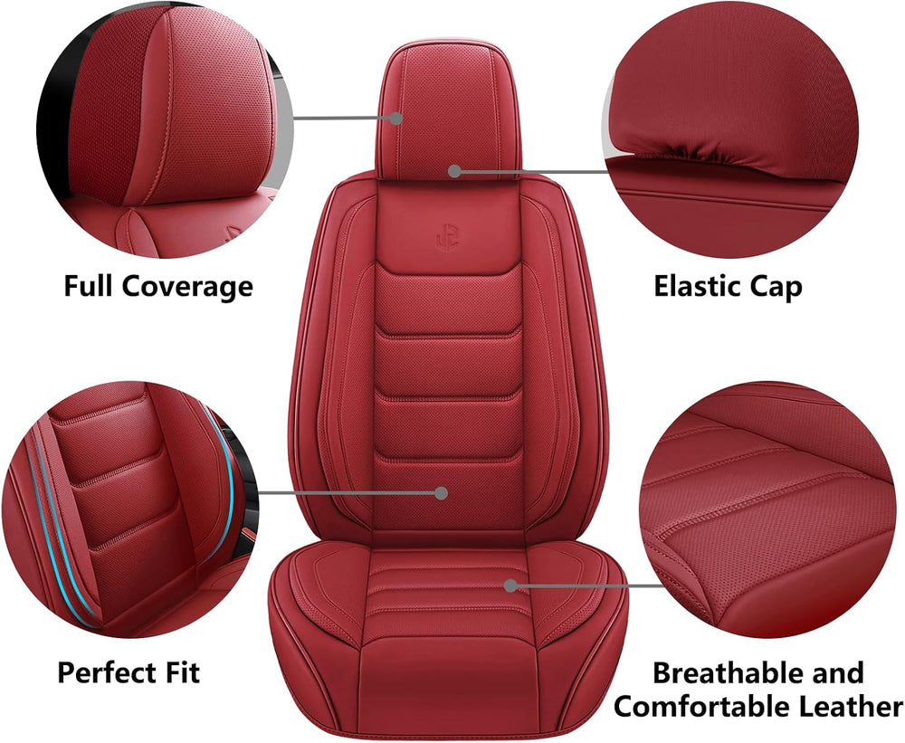 Full Coverage Faux Leather Car Seat Covers Full Set,Automotive Seat Covers fo...