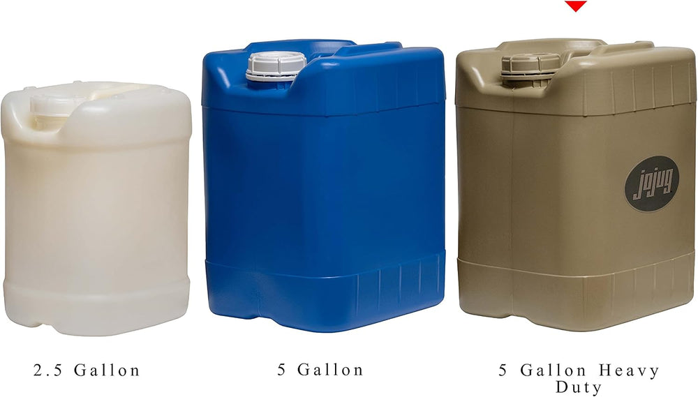 Poly Farm Jojug Heavy Duty Water Storage Container (Tactical Tan,5 Pack Kit)