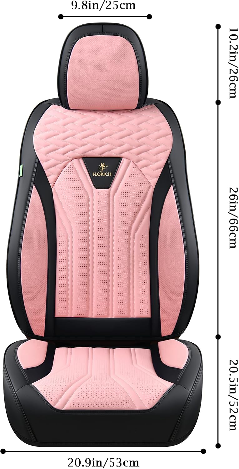 FLORICH Leather Seat Covers, Car Seat Covers Full Set, Car Seat Protectors 5 ...