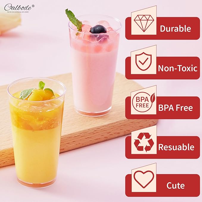 100Pcs 3oz Mini Dessert Cups with Lids and Spoons Clear Plastic Disposable Pa...