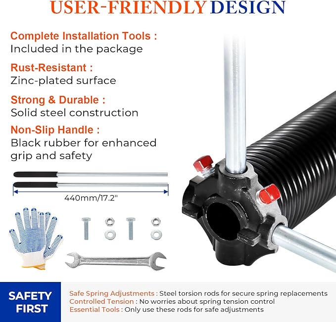 Pair of 2" Garage Door Torsion Springs