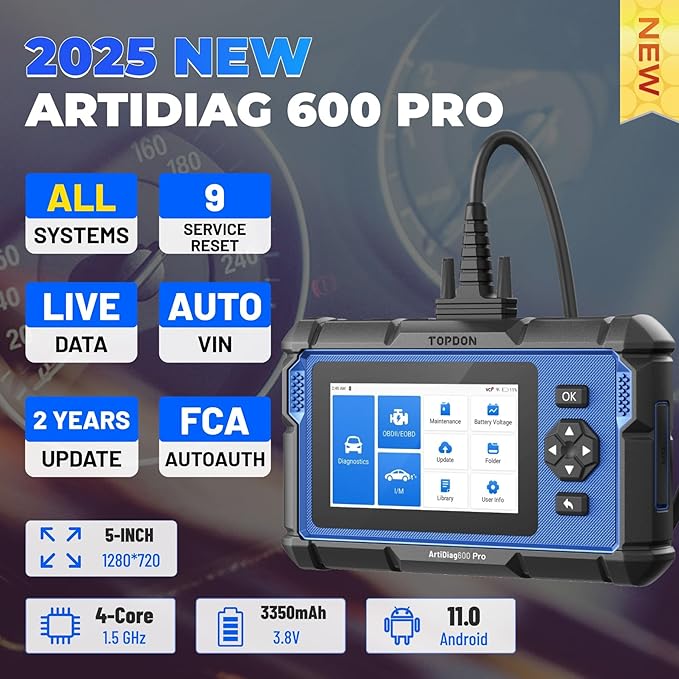 TOPDON ArtiDiag600 Pro, OBD2 Scanner Diagnostic Tool