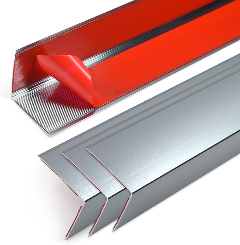 4PCS 45" Aluminum Metal Corner Protectors, Self Adhesive Corner Guards